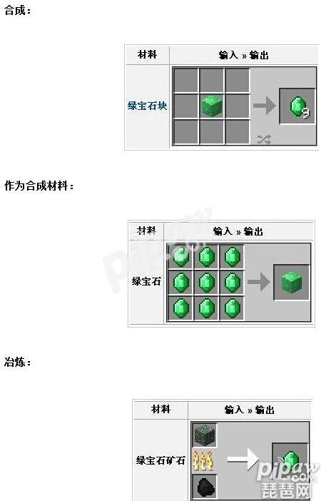 我的世界绿宝石有什么用 绿宝石的作用是什么