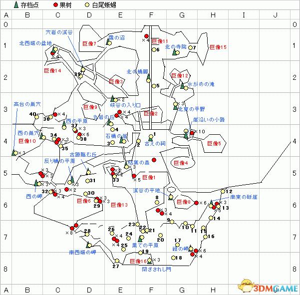 旺达与巨像的地图（旺达与巨像资源分布地图）