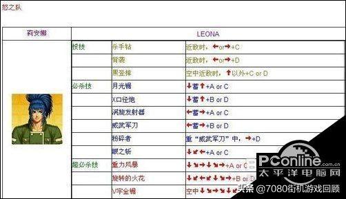 电脑版拳皇97出招表（最全电脑版拳皇97连招大全）